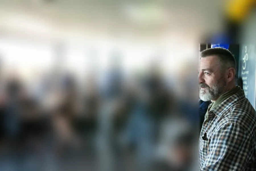 Salle pleine pendant une conférence